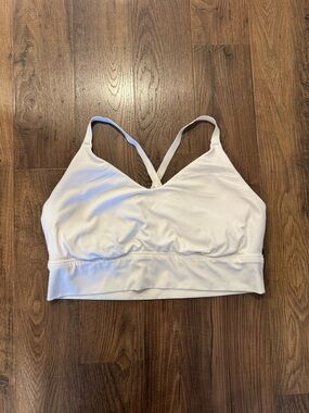 OFFLINE By Aerie Real Me Strappy Back
Sports Bra- White